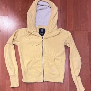 American Eagle Outfitters Light Yellow Hoodie